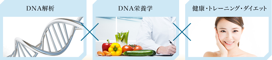 DNA解析 × DNA栄養学 × 健康・トレーニング・ダイエット